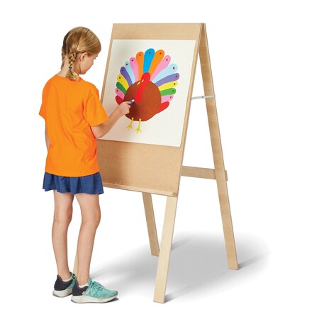 Jonti-Craft Young Time Single Sided Easel 7125YT